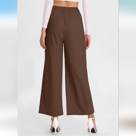 Bloggerlove Womens Casual Work Pants. Waffle Knit. High Waist Dress Pan… - Picture 2 of 12